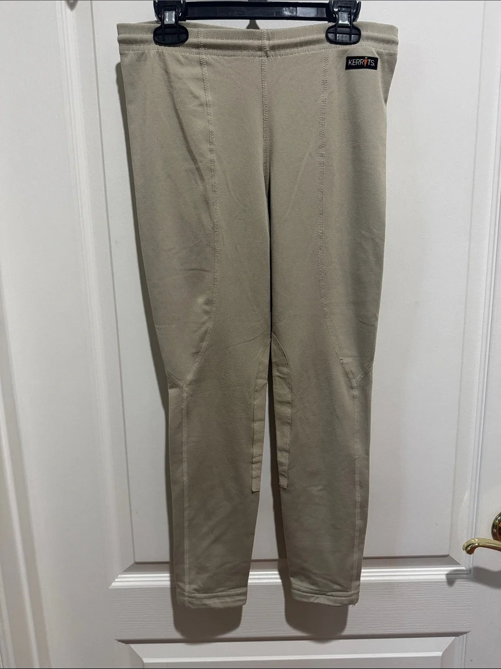 KERRITS Kid Performance Knee Patch Riding Tight Tan EUC KP Size Youth XL YXL $64